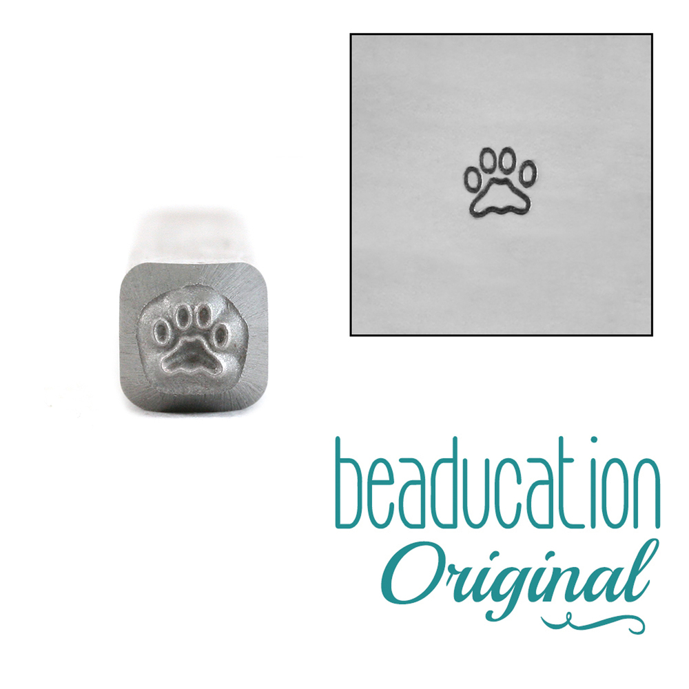 Metal Stamping Tools Paw Metal Design Stamp 3mm - Beaducation Original